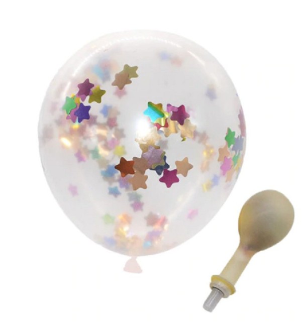 Verjaardagsballonnen met confetti - 5 stuks 5