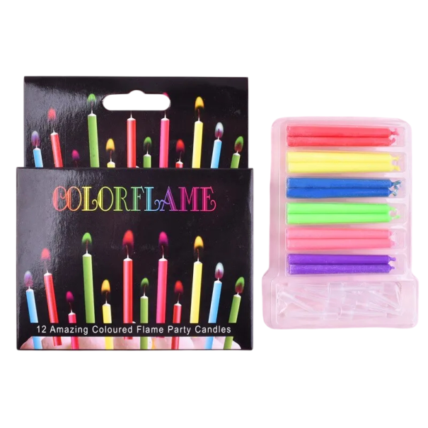 Verjaardagskaarsjes 12 stuks gekleurde 6 cm was meerkleurige taartkaarsjes voor taartdecoratie voor feesten en bruiloftsdezen 1