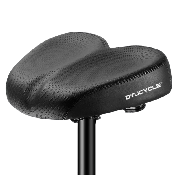 Verlängerter Fahrradsattel 21 x 26 x 5,5 cm Komfortabler, stoßdämpfender Sitz für Rennräder und Mountainbikes Ergonomischer Fahrradsitz schwarz