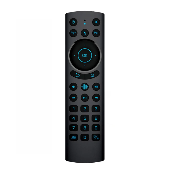 Verlichte spraakafstandsbediening 2.4G met IR en 6-assige gyroscoop Draadloze bediening USB-ontvanger 16 x 4,2 cm Smart TV Android 1