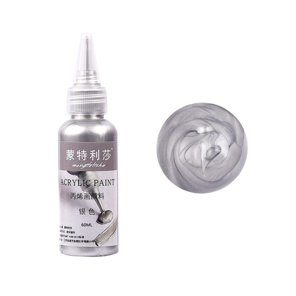 Vernice acrilica 60 ml argento