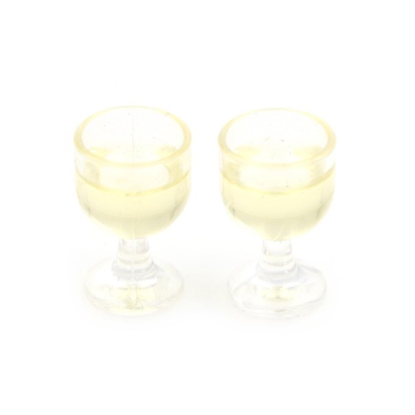 Verres à vin pour poupée 2 pcs 3