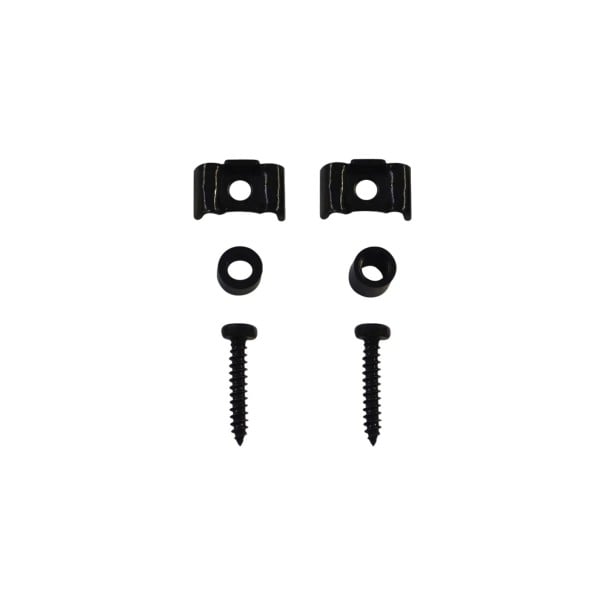 Verrou métallique en forme de papillon pour tête de cordes avec colonne ronde Pièce de rechange pour guitare électrique ST SQ TL Support noir