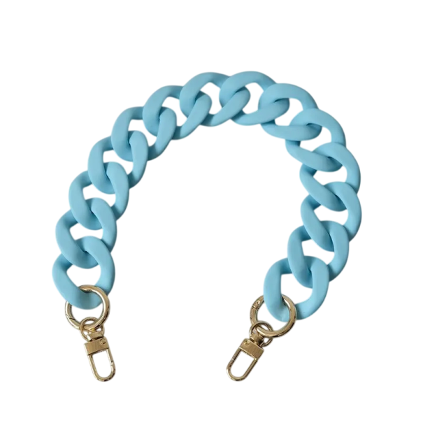 Versatile Women's Handbag Chain 40 cm Wide Chain Strap for Bag Elegant Replacement Chain for Handbag Shoulder Handle blue