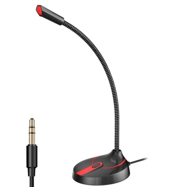 Verstelbare desktopmicrofoon K1498 zwart