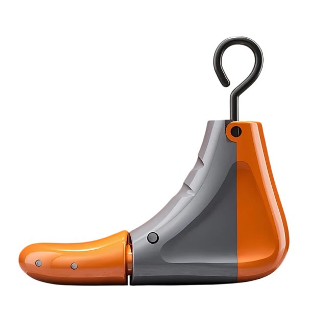 Verstelbare schoenspanner maat 41-47 Schoenverlenger en -verbreder van kunststof Vormgeving en verzorging oranje