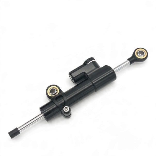 Verstelbare stuurdemper Regelbare dempkracht Met montagematerialen en gereedschap Stuurstabilisator Voor elektrische scooters en scooters zwart