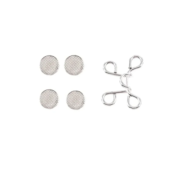 Verstellbare Metall-Hüftschnalle mit 27 mm Stiften. Engere Passform der Hose. Kein Nähen. Schnelle Größeneinstellung. Zuverlässiger Verschluss. Langlebiges Design. silbern