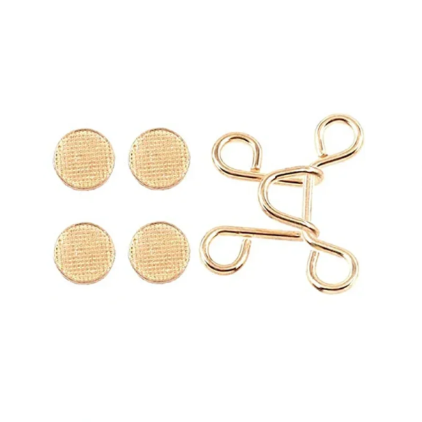 Verstellbare Taillenschnalle aus Metall, 32 mm, mit Stiften, zum Festziehen der Hose, kein Nähen, praktische Schnalle für Jeans, Röcke, Shorts, schnelle Größenanpassung golden