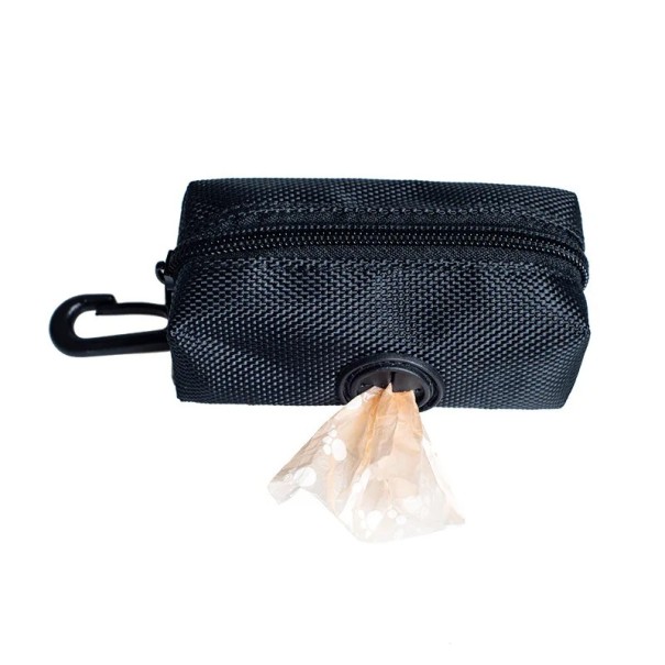 Verstellbarer Reisehalter für Hundekot 9,5x5x5 cm Beutelspender für Kotbeutel aus Polyester Leine mit Aufbewahrungstasche für Haustiere