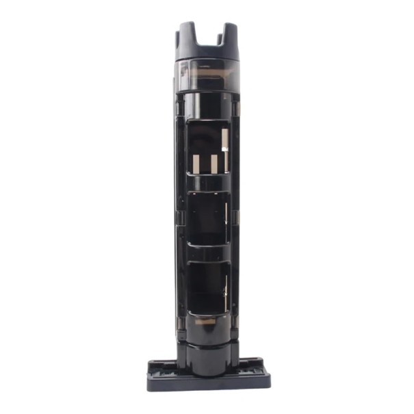 Vertical Stand for Fishing Rods Holder for Fishing Box Approx. 4.5 × 28 cm Plastic Organiser Black for Fishing Accessories black