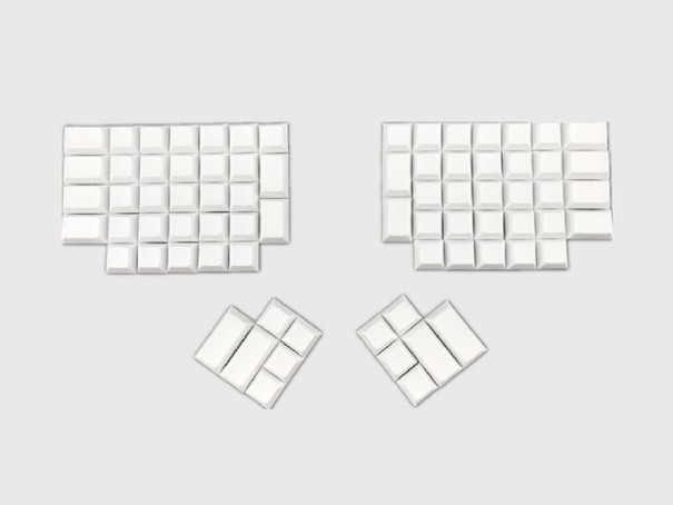 Vervangbare toetsen voor het K373-toetsenbord wit