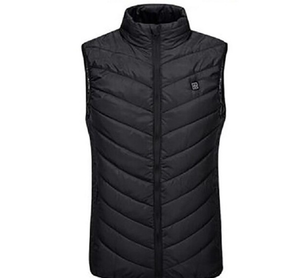 Verwarmd wintervest voor heren T1165 zwart L