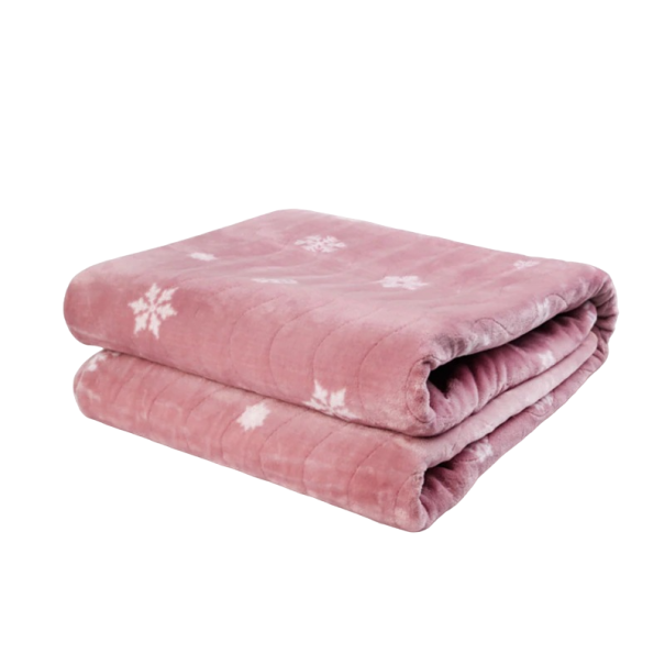 Verwarmde deken 180 x 80 cm roze