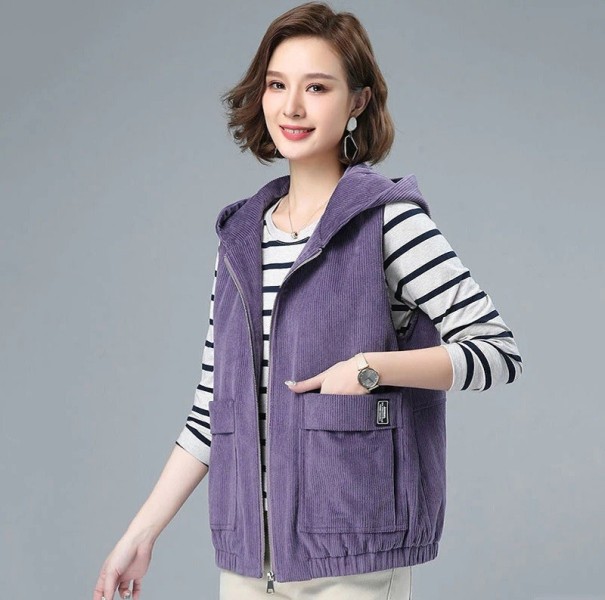 Vestă de primăvară pentru femei P2340 violet L