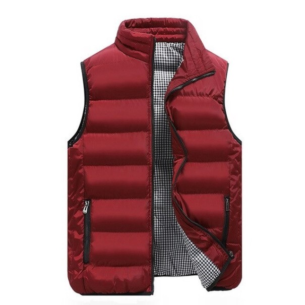 Vesta de toamnă pentru bărbați roșu XXL