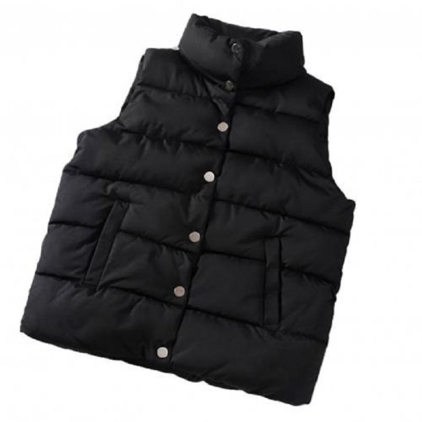 Vestă matlasată pentru femei P1421 negru XL