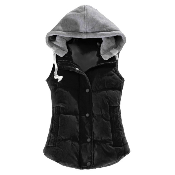 Vestă matlasată pentru femei P1805 negru M