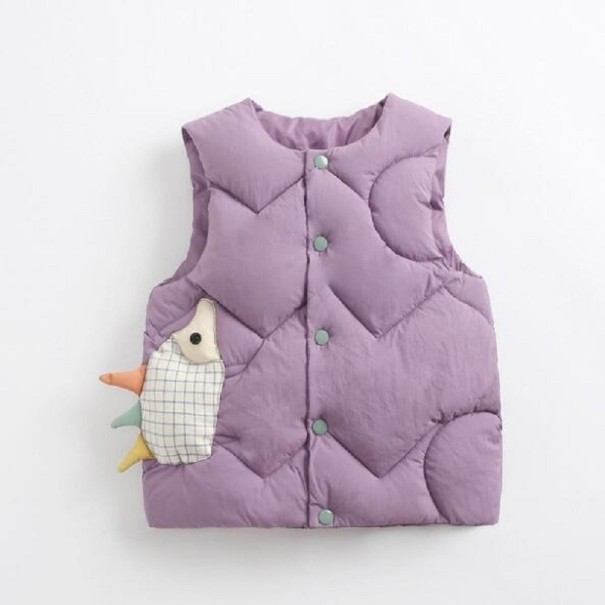 Vesta matlasata pentru fete L1823 violet deschis 5