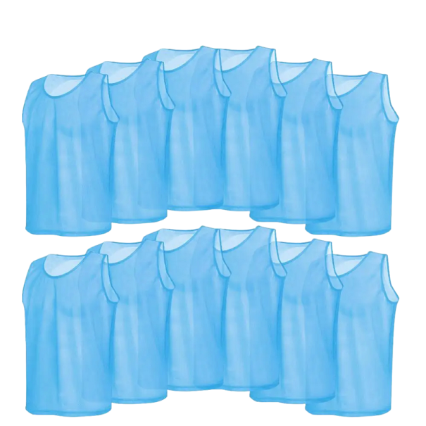 Vesta Sport Distinctive Culoare Set Tricou Distinctive Tricou Sport Distinctiv Pentru Adulti 12 Buc albastru