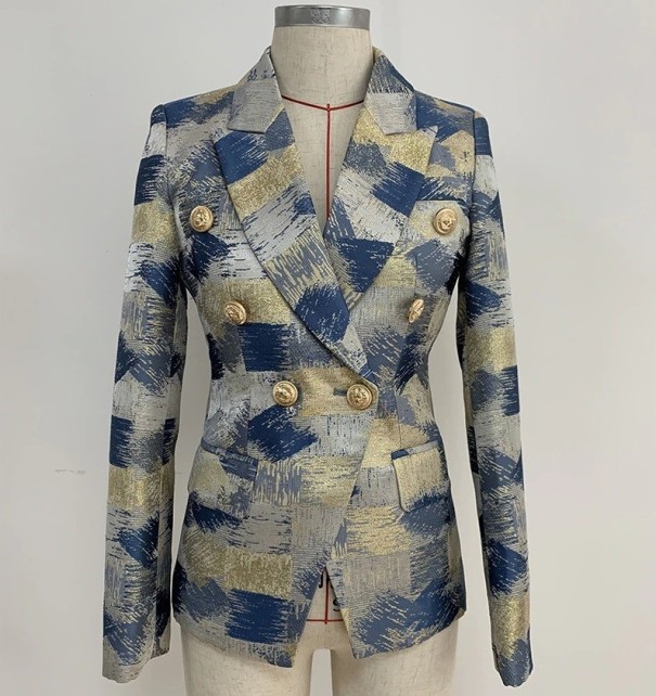 Veste à carreaux pour femmes B975 L