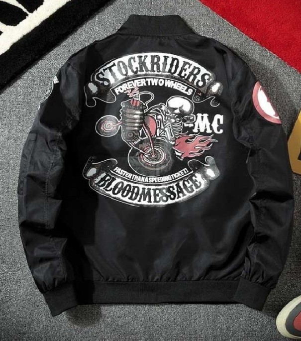 Veste bomber pour homme avec imprimé XXS 2