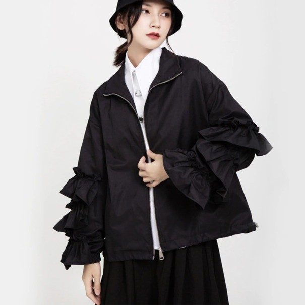 Veste d'automne pour femmes noire P2058 M
