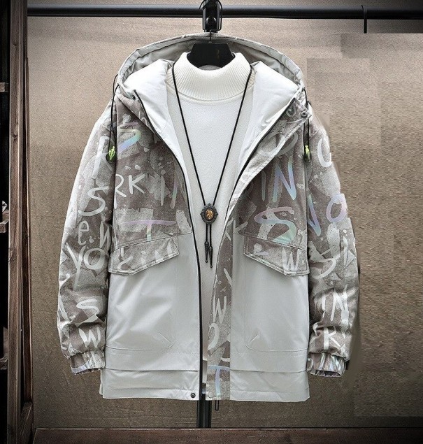 Veste d'automne pour homme F1274 kaki S