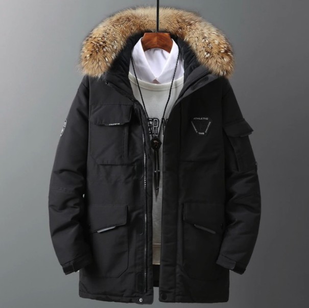 Veste d'hiver en duvet pour homme A2790 noir XXS