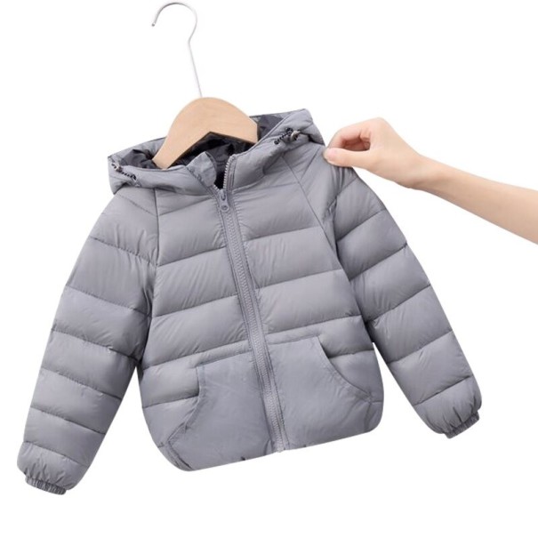 Veste d'hiver pour enfants L1842 gris 4
