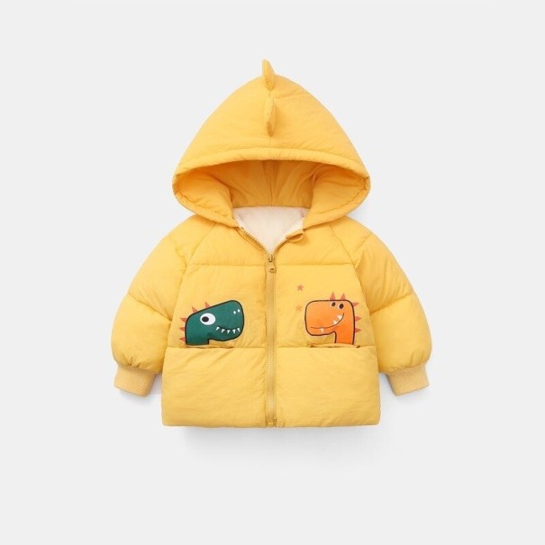 Veste d'hiver pour enfants L1956 jaune 6-12 mois