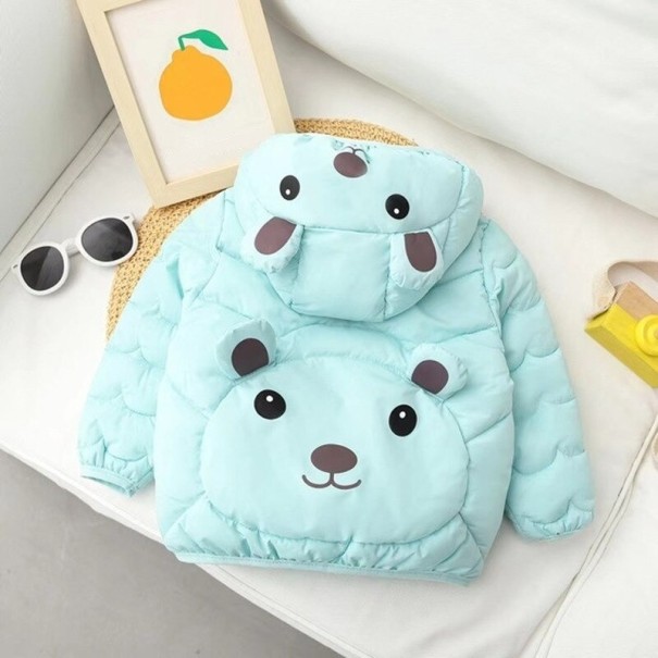 Veste d'hiver pour enfants L1979 turquoise 4