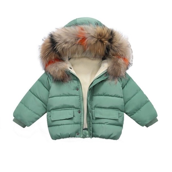 Veste d'hiver pour enfants L2041 vert 2