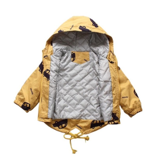 Veste d'hiver pour enfants L2065 jaune 5-6 ans