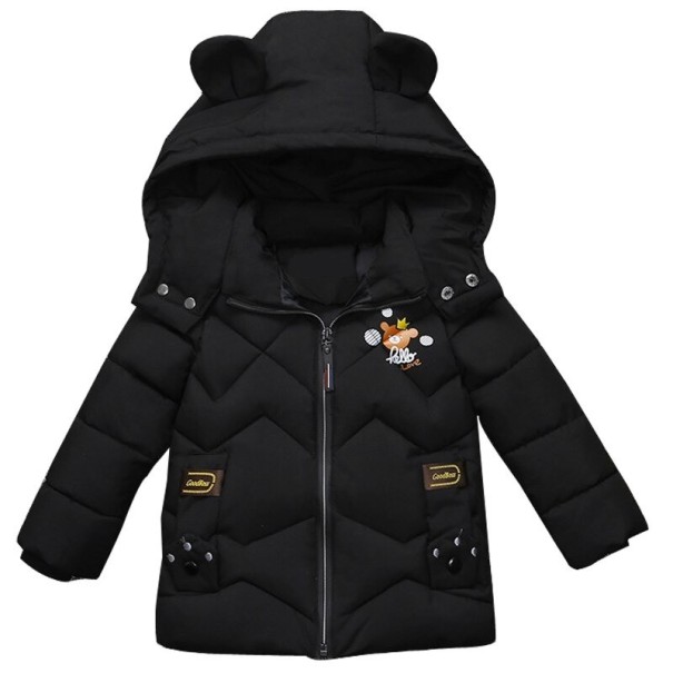 Veste d'hiver pour enfants L2098 noir 4