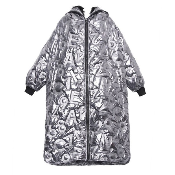 Veste d'hiver pour femmes argentée 1