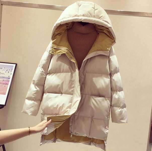 Veste d'hiver pour femmes P1717 crème S