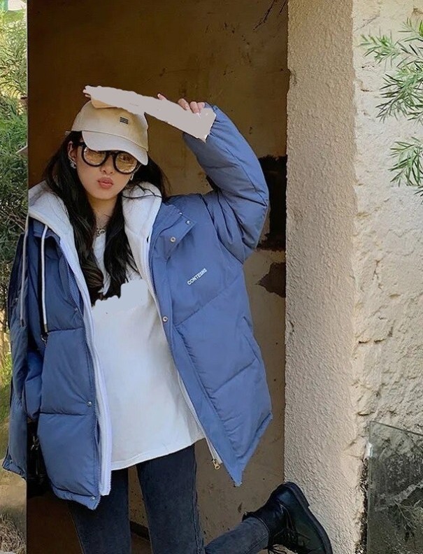 Veste d'hiver pour femmes P2096 bleu XL