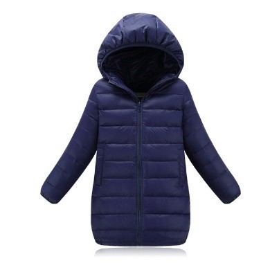 Veste d'hiver pour fille avec capuche J2900 bleu foncé 6