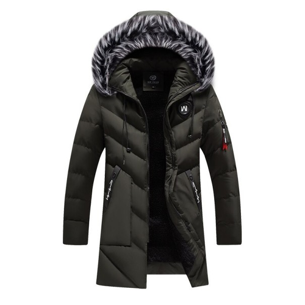 Veste d'hiver pour homme S77 vert foncé S