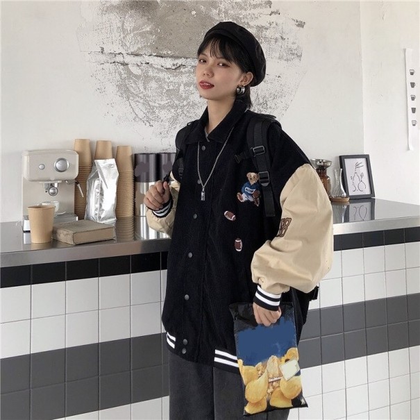 Veste de baseball pour femmes noir