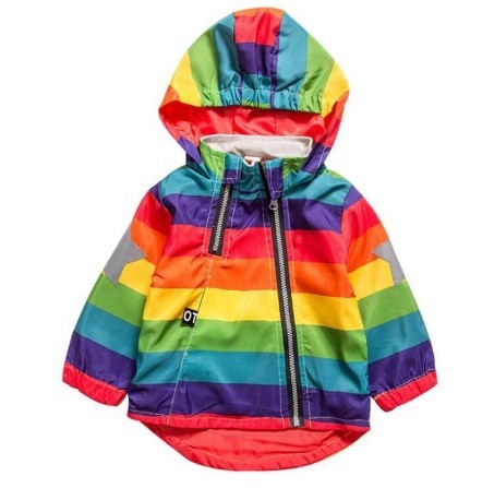 Veste de pluie rayée pour enfants 2