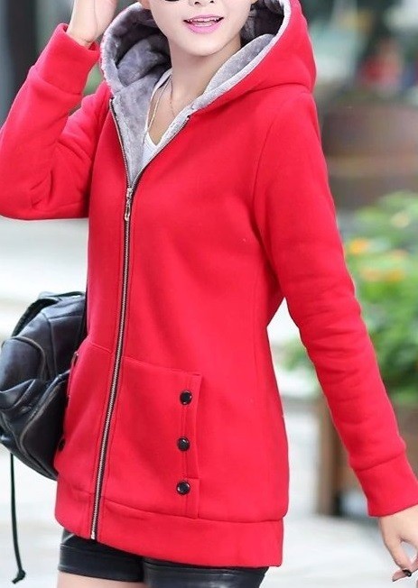 Veste de printemps/automne pour femme Penny J2995 rouge XL