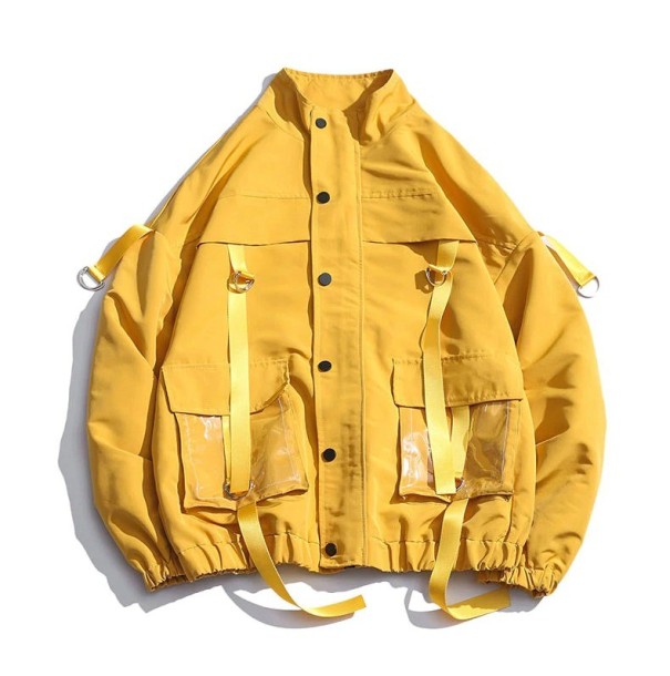 Veste de printemps/automne pour homme A1811 jaune L