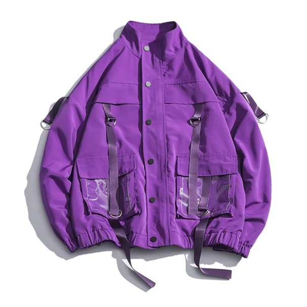 Veste de printemps/automne pour homme A1811 violet L