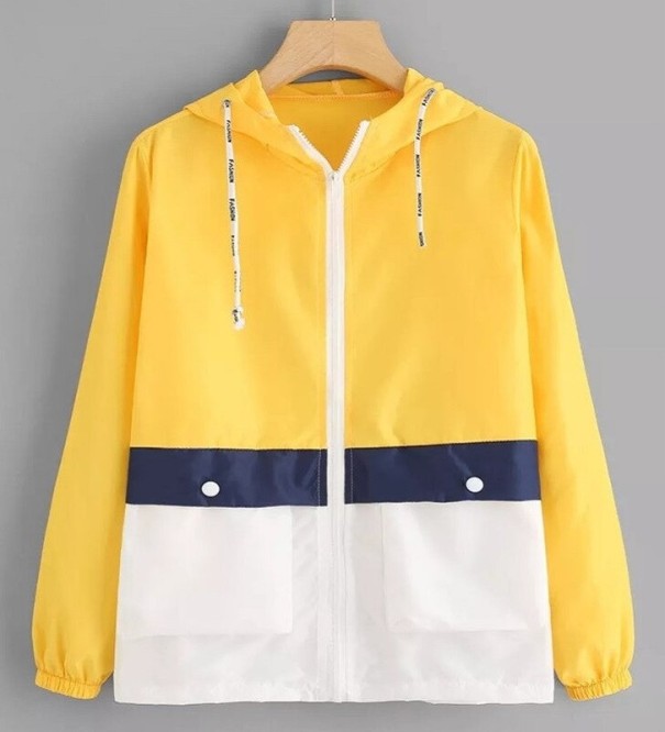 Veste de printemps pour femmes P13791 jaune S
