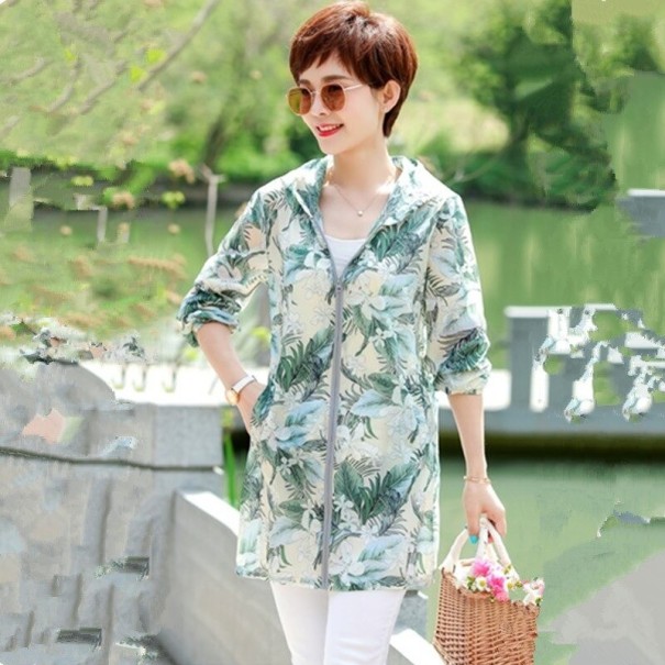 Veste de printemps pour femmes P1688 vert XXL