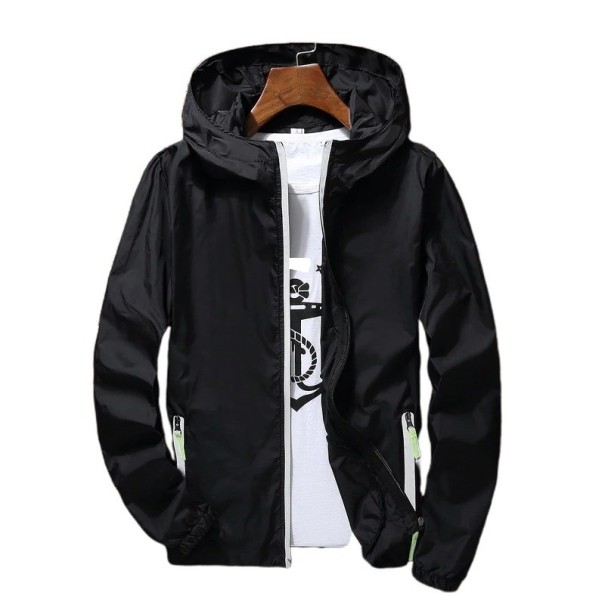 Veste de printemps pour homme A2011 noir M