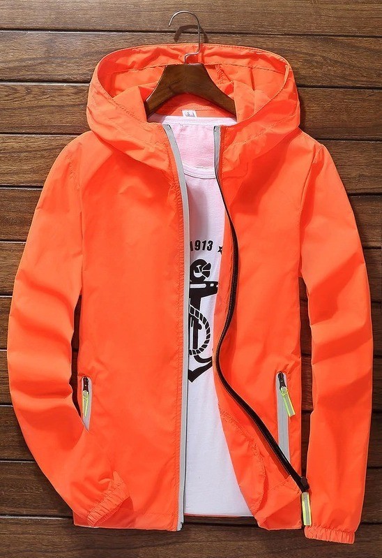 Veste de printemps pour homme A2011 orange XL