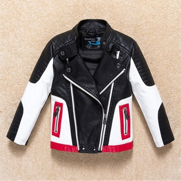 Veste en cuir pour enfants L2069 noir 4